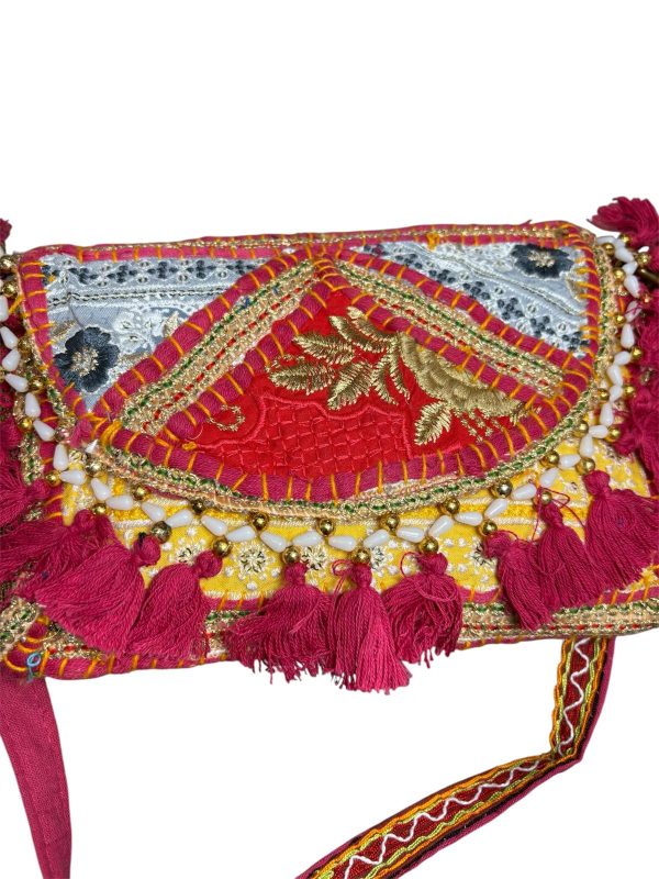 bandolera india- fuxia