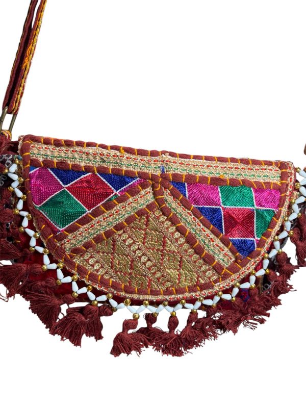 bandolera india- granate - Imagen 4