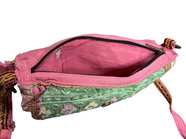 bandolera india- rosa - Imagen 4