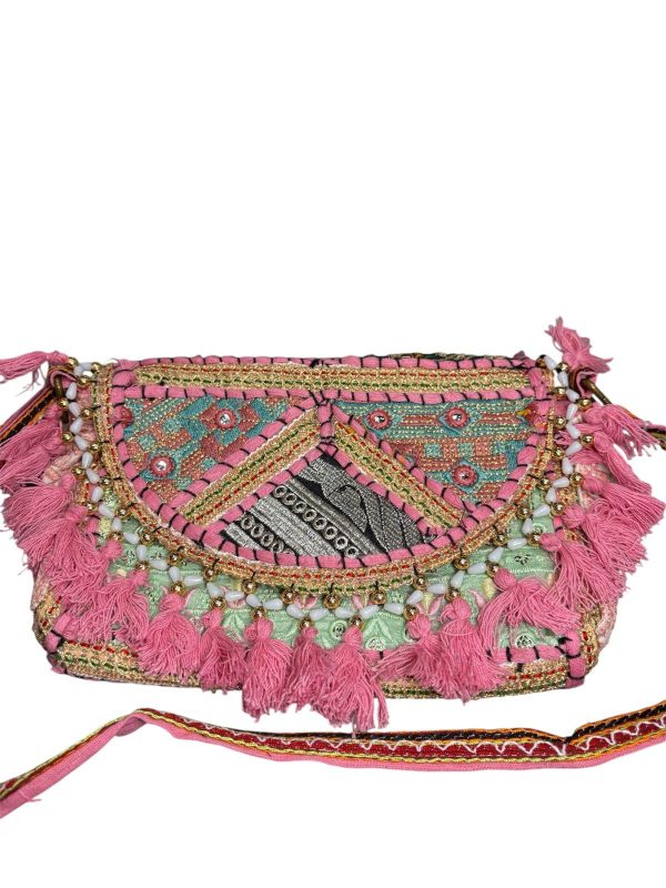 bandolera india- rosa - Imagen 5