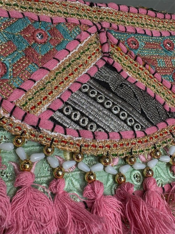 bandolera india- rosa - Imagen 6