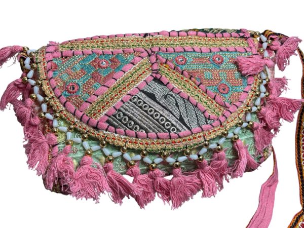 bandolera india- rosa