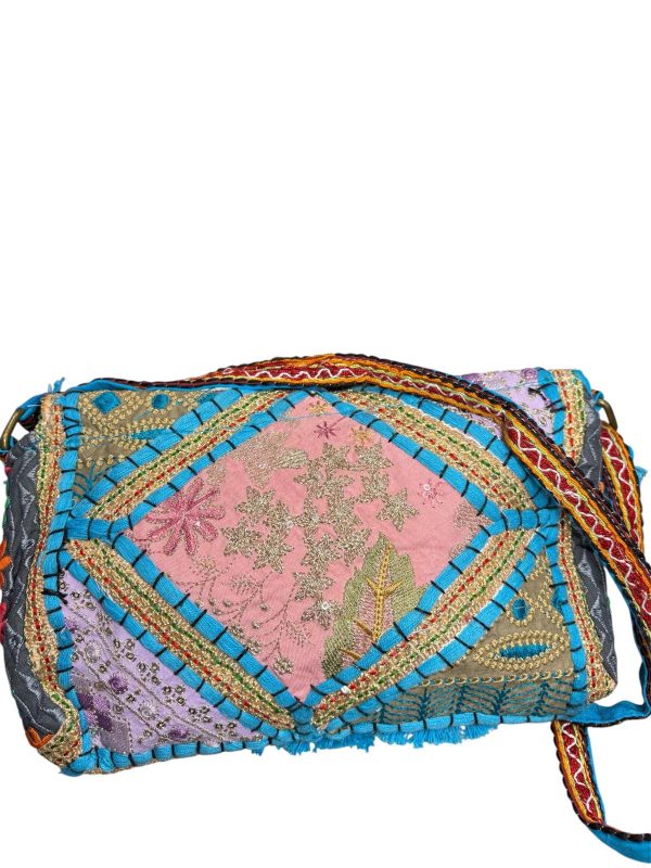 bandolera india - turquesa - Imagen 4