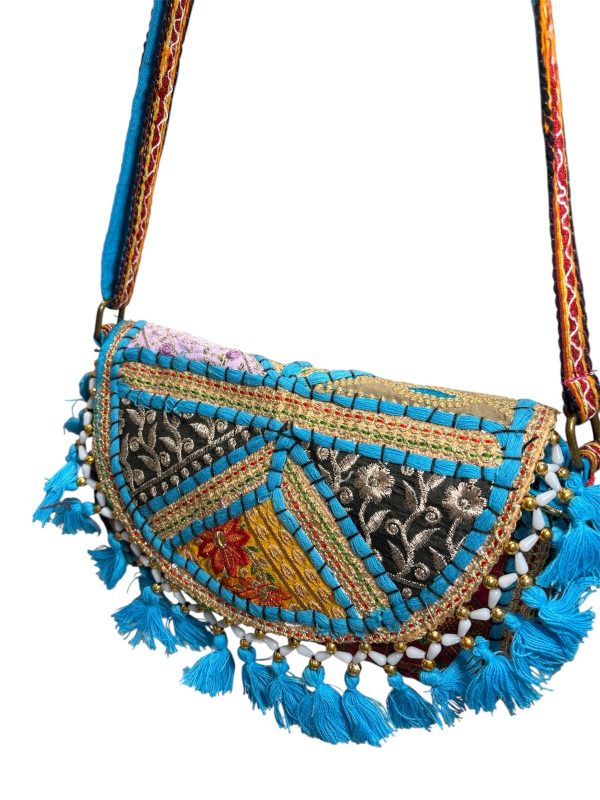 bandolera india - turquesa - Imagen 2
