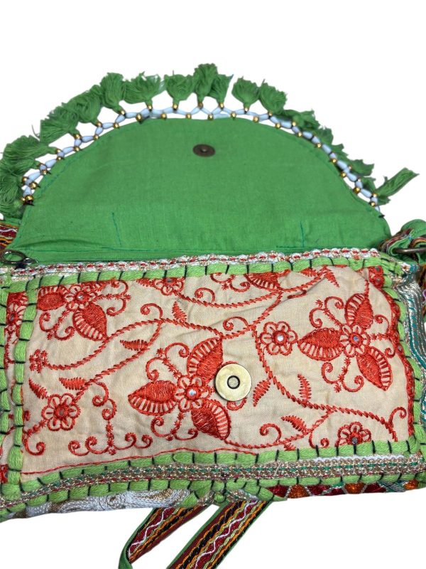 bandolera india - verde claro - Imagen 3