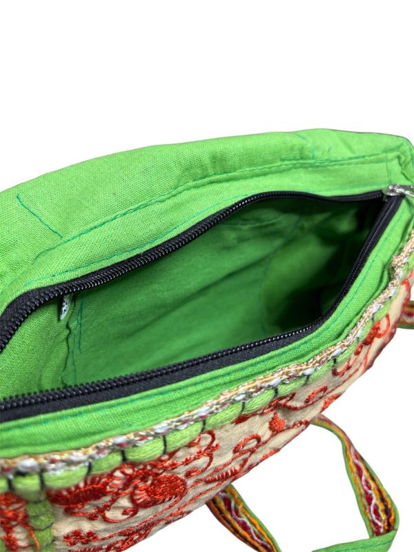 bandolera india - verde claro - Imagen 5