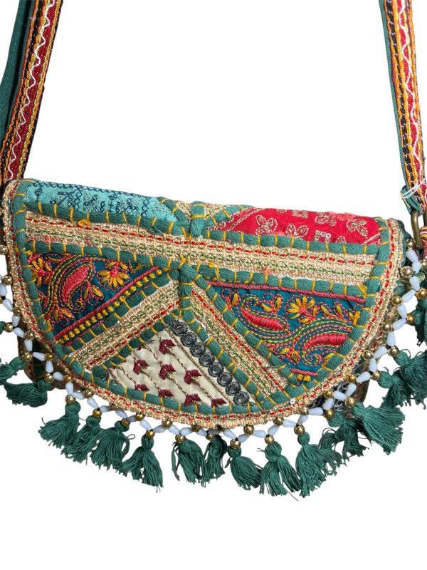 bandolera india- verde