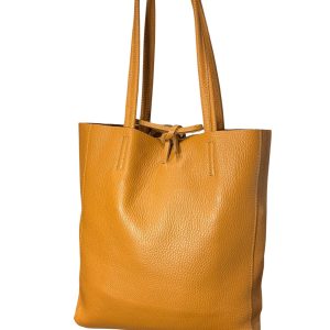Bolso piel mediano camel